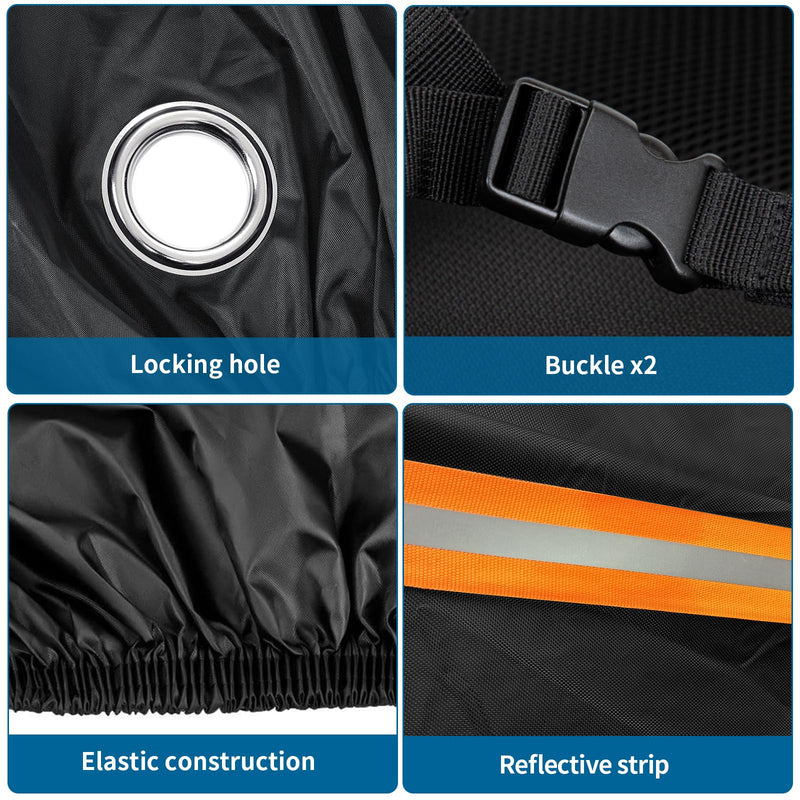[Australia - AusPower] - AKEfit Bike Cover, Waterproof Outdoor Bicycle Cover Rain UV Snow Proof with Anti-theft Lock Hole Outside Bike Storage Covers for Mountain Road Electric City Bike-XL for 1, 2 Bike XL(2 bikes) 