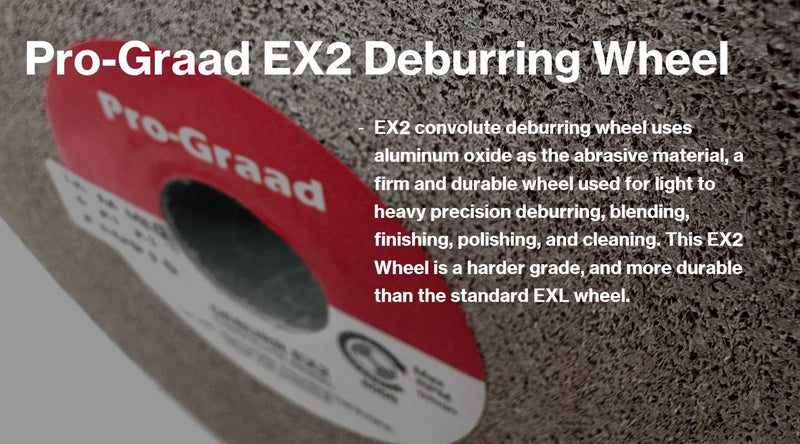 [Australia - AusPower] - EX2 Convolute Deburring Polishing Wheel - 6" x 1" x 1" 8A MED Grit Aluminum Oxide - Extra Durable - Metal Deburring, Finishing and Polishing Wheel - Convolute - (1 Pack) 