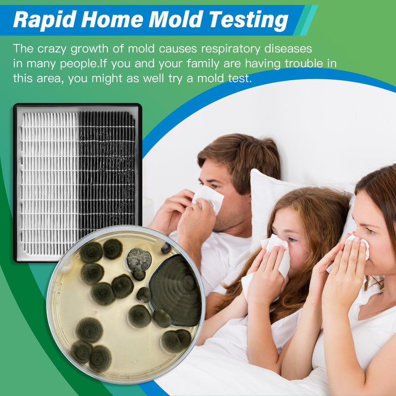 [Australia - AusPower] - Mold Test Kit for Home - 12 Simple Detection Tests,Test HVAC System,Home Surfaces,& Indoor Air Quality Testing Kits,DIY Mold Detector at Home,includes Detailed Mold Identification Guide,air tester 