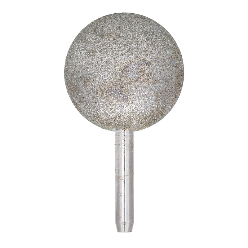 JINGLING 50mm 2 inch Spherical Head Diamond Grinding Bit Coated Round Ball Burs with Shank 5/16" Grit 80 Tools for Stone 50mm (2")