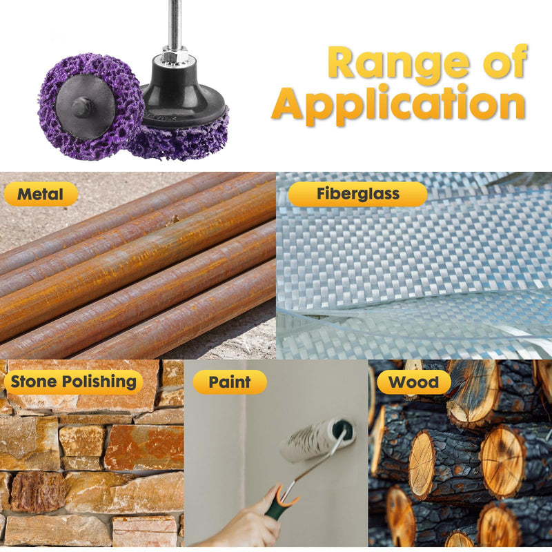[Australia - AusPower] - Strip Discs Quick Sanding Discs Stripping Wheel Stripper Abrasive Wheel for Drill, Strip Paint Clean Welds Remove Metal Wood Rust Scale & Oxidation (2INCH-10Pack) 2INCH-10Pack 