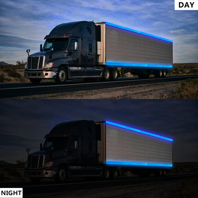 [Australia - AusPower] - Reflective Tape 2 Inch x 30 Feet DOT-C2 Shining Star Fade Resistant Blue Reflective Tape Outdoor Waterproof Strong Adhesive Safety Warning Tape Reflector Conspicuity Tape for Trailer Trucks Bike 2IN x 30FT 