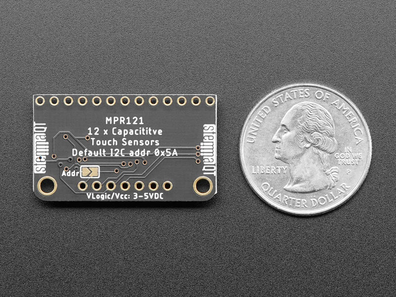 [Australia - AusPower] - Adafruit 12-Key Capacitive Touch Sensor Breakout - MPR121 [ADA1982] 