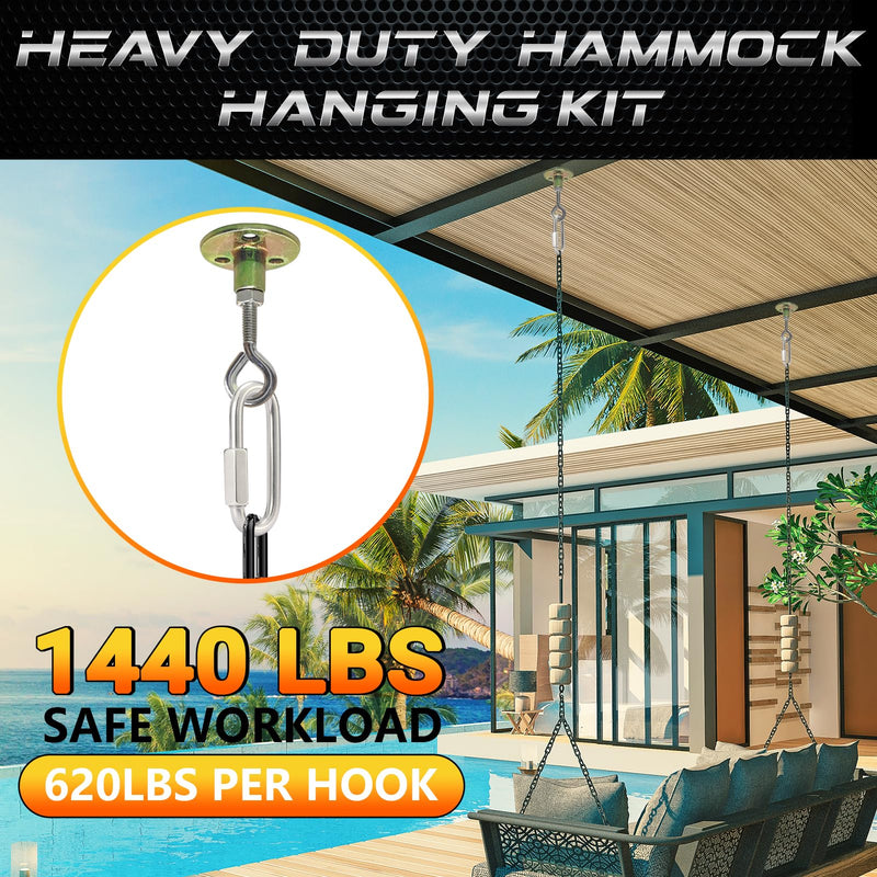 [Australia - AusPower] - Sprookber Stainless Steel Quick Links - 304 Heavy Duty Chain Connector, Screw Locking Carabiner, Hooks, Set of 4 2.45 Inch 