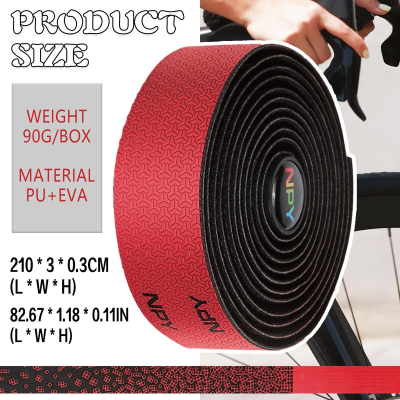 2pcs Bike Handlebar Tapes, Road Bicycle Bar Tape, Absorbent Bicycle Handle Bar Tape, Enhance Your Bicycle Handlebar Grip with These Bar Tape, Wrap Your Bike for an Awesome Comfortable Rid(White) White