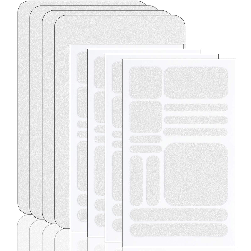 Zonon 8 Pieces Cell Phone Grip Tapes Stickers Anti-Slip Grip Rubberized Decal Adhesive Traction Hold Decal Adhesives Anti-Slip Textured Tape for Phones Tablet Computer Gaming Cases(Clear) Clear