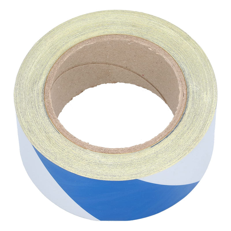 Reflective Safety Warning Tape Blue White Striped Hazard Marking Tapes for Highways Construction Equipment Factories PET 5cm x 30m