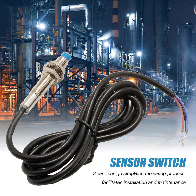 [Australia - AusPower] - 5Pcs NC Normally Close NPN Inductive Proximity Sensor Switch, M8 Detector 2mm DC6V-36V 3 Wire LJ8A3-2-Z/AX, Replace for Automotive Manufacturing Robotics 