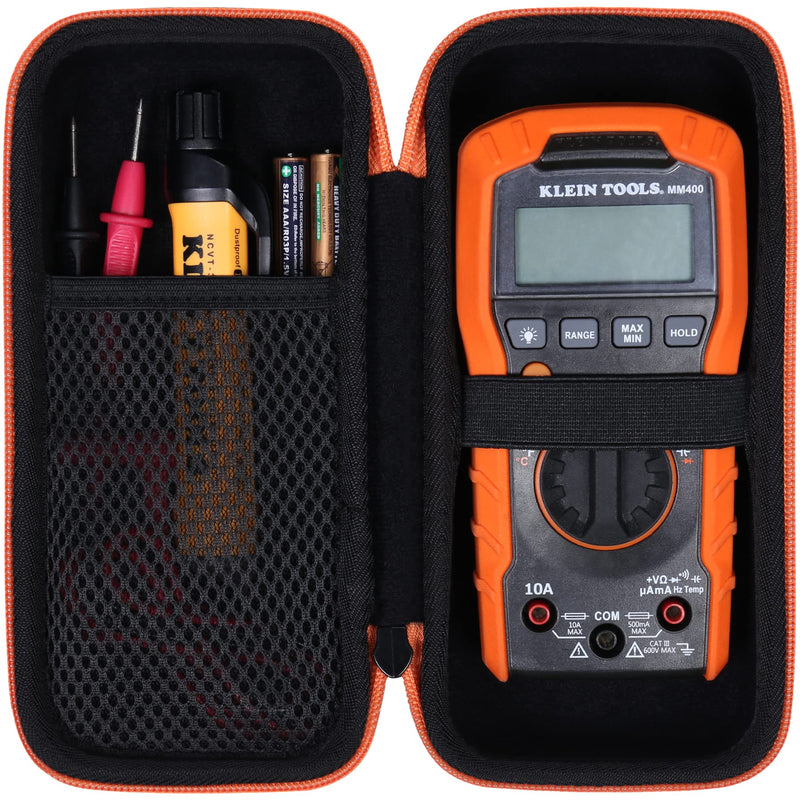 [Australia - AusPower] - khanka Hard Storage Case for Klein Tools Digital Multimeter, 600V MM400 / MM300+ ET310 AC Circuit Breaker Finder 