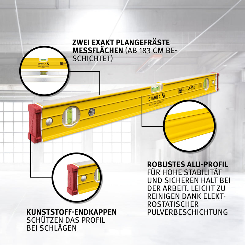 Stabila Series 96 Spirit Level, 15225 Type 96-2 1 - Pack
