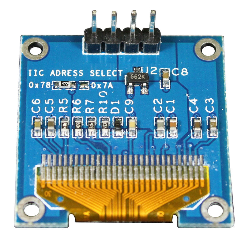 [Australia - AusPower] - Paradisetronic.com 0.96 Inch OLED Display Module with 128 x 64 Pixels, I2C, 3.3 V/5 V, Blue, Compatible with Arduino, Raspberry Pi, ESP32, STM32 
