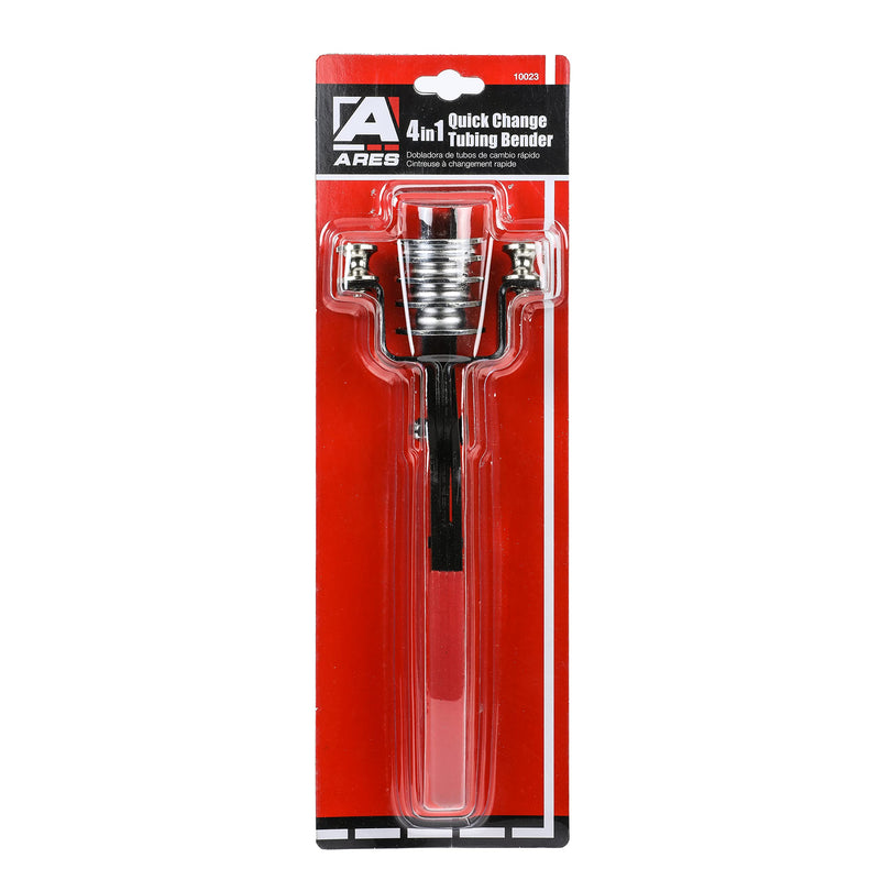 ARES 10023-4-in-1 Quick Change Tubing Bender Pliers - Easily Make 90 Degree Bends in Brass, Copper, Steel, Stainless and Aluminum - Works for 3/16-Inch, 1/4-Inch, 5/16-Inch, and 3/8-Inch Tubing 4-in-1 Quick Change Tubing Bender Pliers