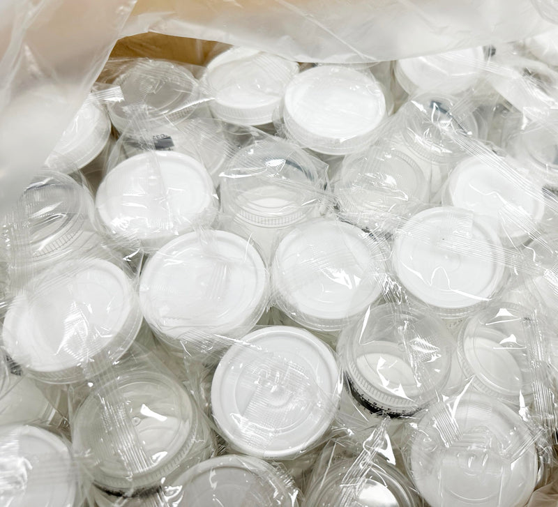 [Australia - AusPower] - Identify Health Sterile Urine Specimen Cups with Lids | 25 Pack | 90 ML Individually Wrapped Urine Collection, Temperature Strip, Graduation Scale 
