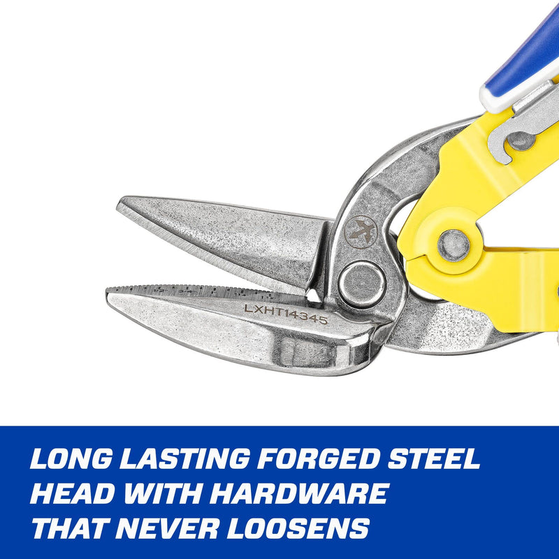 [Australia - AusPower] - LENOX TOOLS Pliers, Offset Straight Avitation Snips, With Durable Grip (LXHT14345) Offset Straight Aviation 