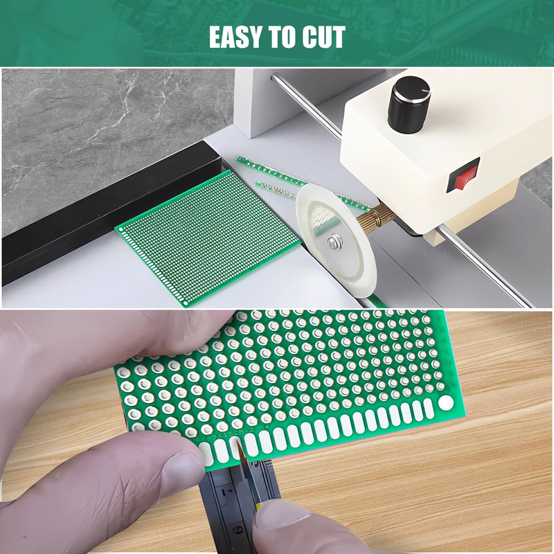 [Australia - AusPower] - 174-Piece PCB Circuit Board Prototype Kit - Double-Sided Perf Boards in 6 Sizes (Large, Medium, Small), Compatible with Arduino, includes 40-Pin 2.54mm Male and Female Headers 