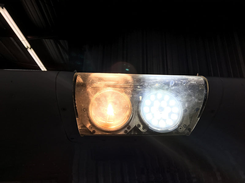 PAR36 LED Sealed Beam 18W 2100LM IP67 Aircraft Landing Light 9-32V | PAR36 18W 2100LM 6000K, IP67 Waterproof, 9-32V DC, Aircraft 4509/4595/4627 Compatible, Boat Tractor Forklift Work Light