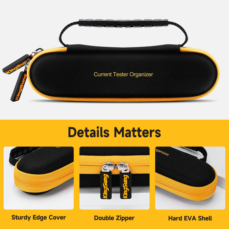 [Australia - AusPower] - OLAIKE Hard Case for Fluke 1AC/1LAC/2AC/LVD2/FLK2AC & Klein Tools NCVT-2 VoltAlert Non-Contact Voltage Tester, Sturdy Carrying Storage Bag, 1Pack Black 