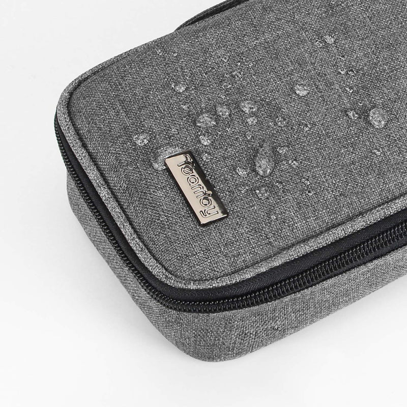 [Australia - AusPower] - Teamoy Stethoscope Case Compatible with 3M Littmann, ADC, Omron Stethoscope, Stethoscope Carrying Case Travel Bag for Nurse Accessories, Gray 