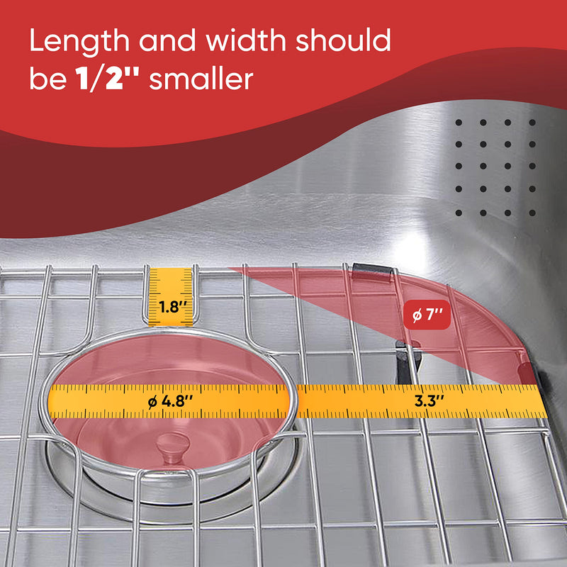 Sink Protectors for Kitchen Sink, Stainless Steel Protective Grid 11.26 x 14.5 Inch, Sink Rack for Bottom of Sink Stainless-steel