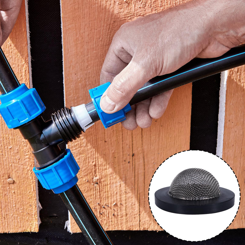 [Australia - AusPower] - BOXOB Pack of 20 Garden Hose Strainers, Stainless Steel Rubber Hose Seal with Strainer for 3/4 Inch Connection and 5/8 Inch Washing Machine Connection 