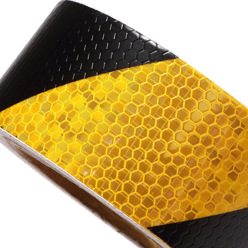 AISEY Reflective Safety Tape (Stripe Yellow/Black, 2" x30ft) 2"x30ft