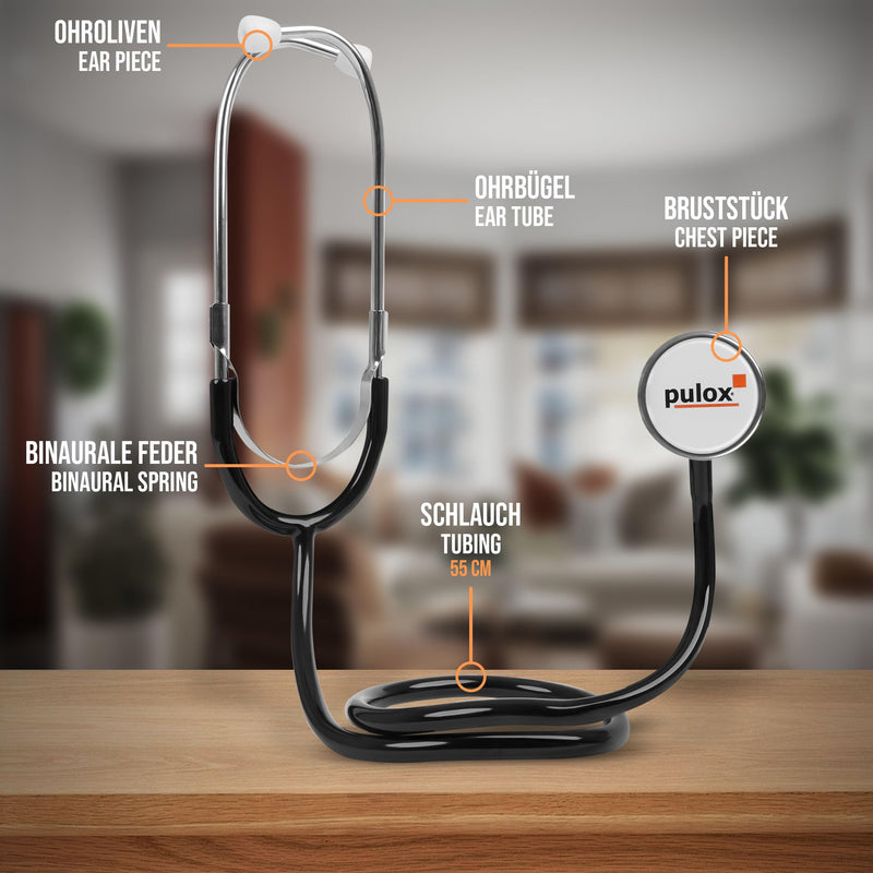 [Australia - AusPower] - Pulox EazyBP Manual Blood Pressure Monitor for Adults & Children with Stethoscope, 2 Cuffs & Case 
