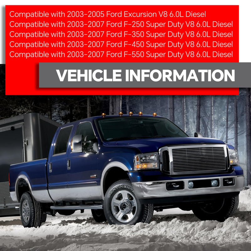 Mass Air Flow Sensor 3L3U12B579AA Compatible with 2003-2005 Ford Excursion,2003-2007 Ford F-250/F-350/F-450/F-550 Super Duty Replaces 3L3Z12B579ARM