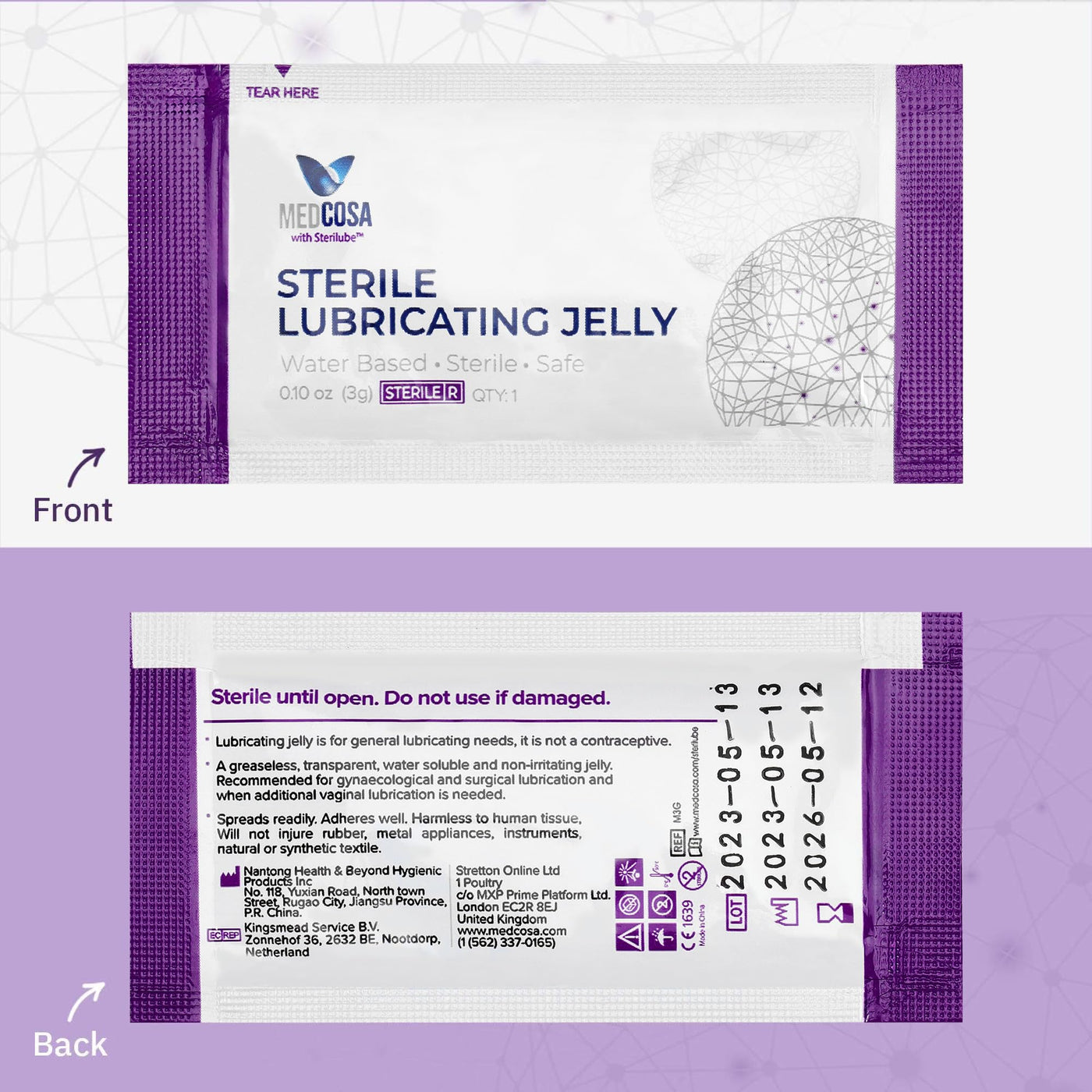 Medcosa Sterile Lubrication Packets | Small Lube Packs | Personal Lubr  AusPower Australia