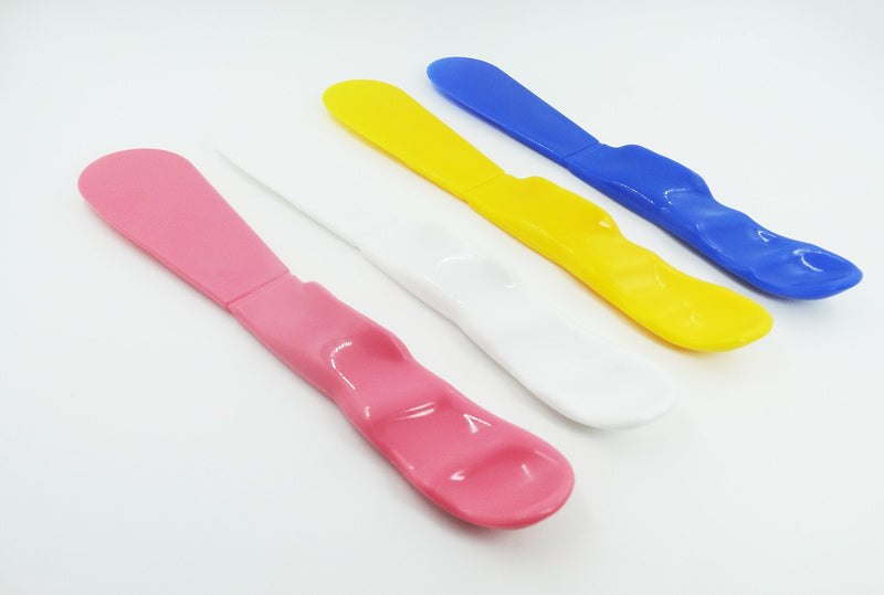 [Australia - AusPower] - SDent® USA FDA & TUV CE 1 * 4PCS Dental Straight Spatula 185 * 33mm Mixing Spatula Alginate Spatula Plaster Spatula 1 Set 4 Colors 