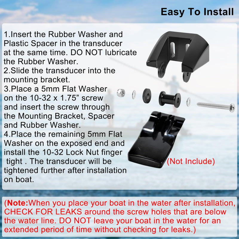 010-10272-00 Heavy Duty Transducer Mount Bracket,Transom Mount Bracket Compatible with Garmin Fishfinder,GPSMAP,GSD K00-00118-01