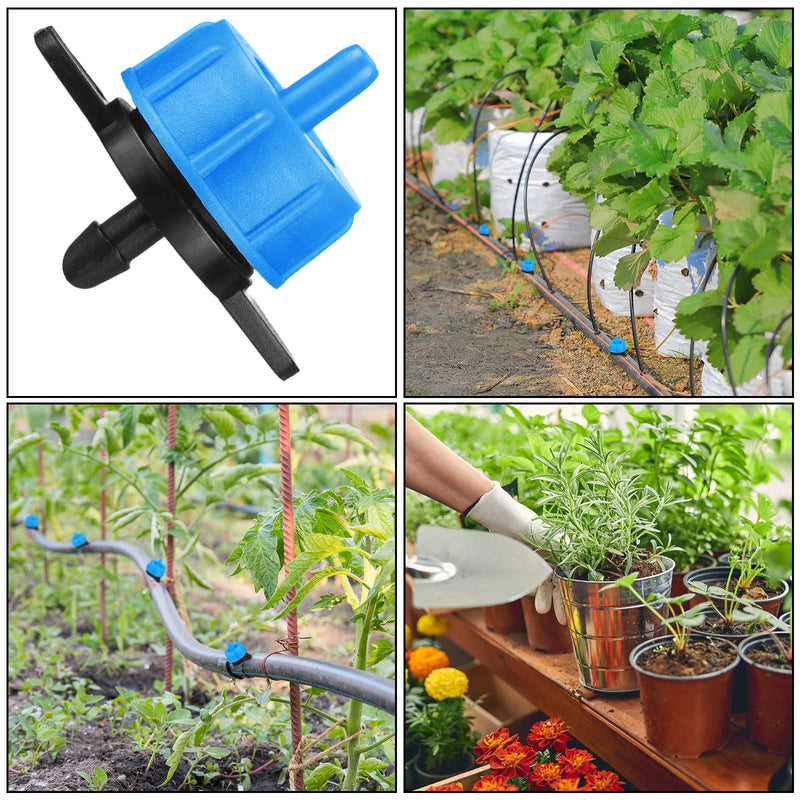 [Australia - AusPower] - 50 Pcs Drip Irrigation Emitters 1/4 Inch 4 GPH Water Tubing Irrigation Tubing Pressure Compensating Dripper Emitters System Drip Tip Constant Flow Heads Parts for Garden Watering Dripper 1/2 GPH 