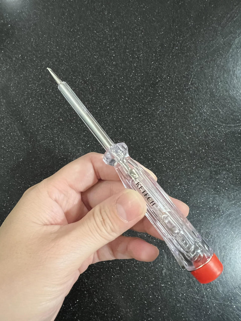 [Australia - AusPower] - Voltage Tester 110-250V with 3mm Screwdriver, Voltage Detector 