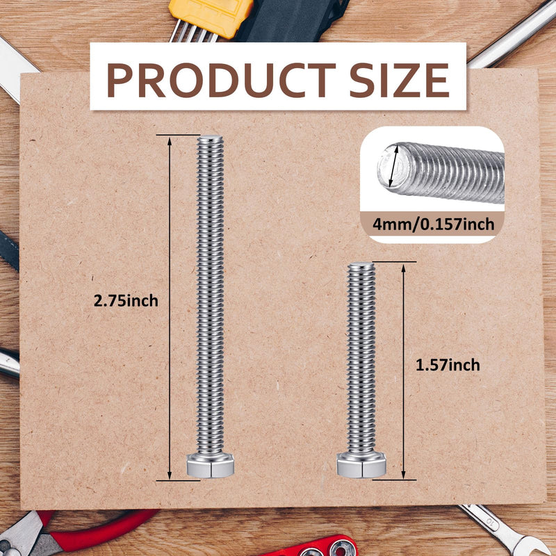 [Australia - AusPower] - 16 Pcs 304 Stainless Steel U Channel Sign Post Attachment Kit Sign Mounting Hardware Road Sign Hardware 2-3/4" and 1-1/2" Sign Post Mounting Bolts and Nuts for U Channel Post Accessories 16 