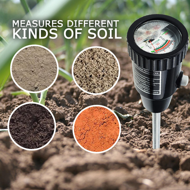 [Australia - AusPower] - Soil PH Meter, Soil Moisture Sensor Meter, Soil PH Tester Gardening Tool Kits for Plant, Tree, Soil Tester for Moisture Great for Garden, Lawn, Farm, Indoor & Outdoor Use 295mm Long 