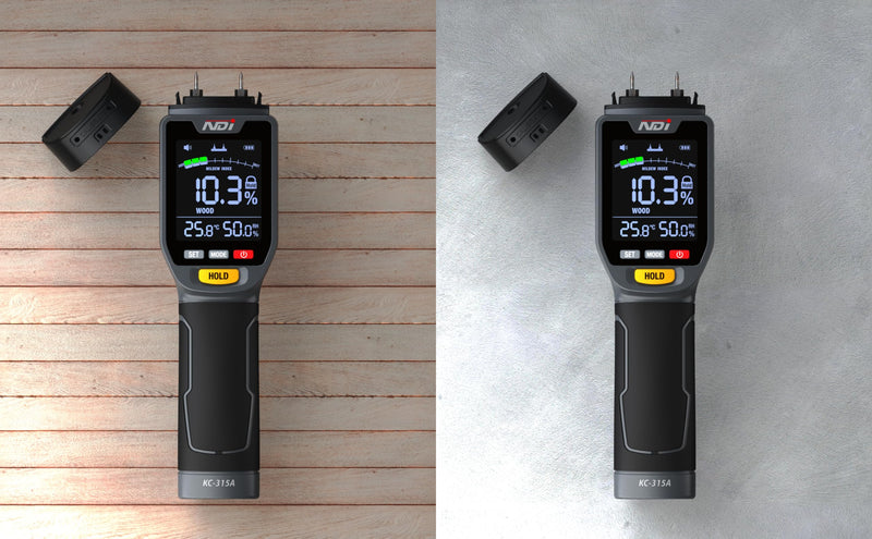 [Australia - AusPower] - NDI 4 in 1 Pin-Type Moisture Meter Wood Moisture/Building Material/Mildew Indication/Ambient Temperature 