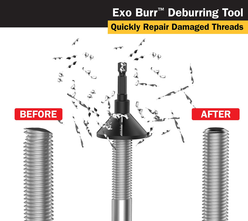 [Australia - AusPower] - Titan 51951 EXO Burr External Deburrer and Chamfering Tool for 7/64 to 7/16-Inch (4-12mm) Threads 