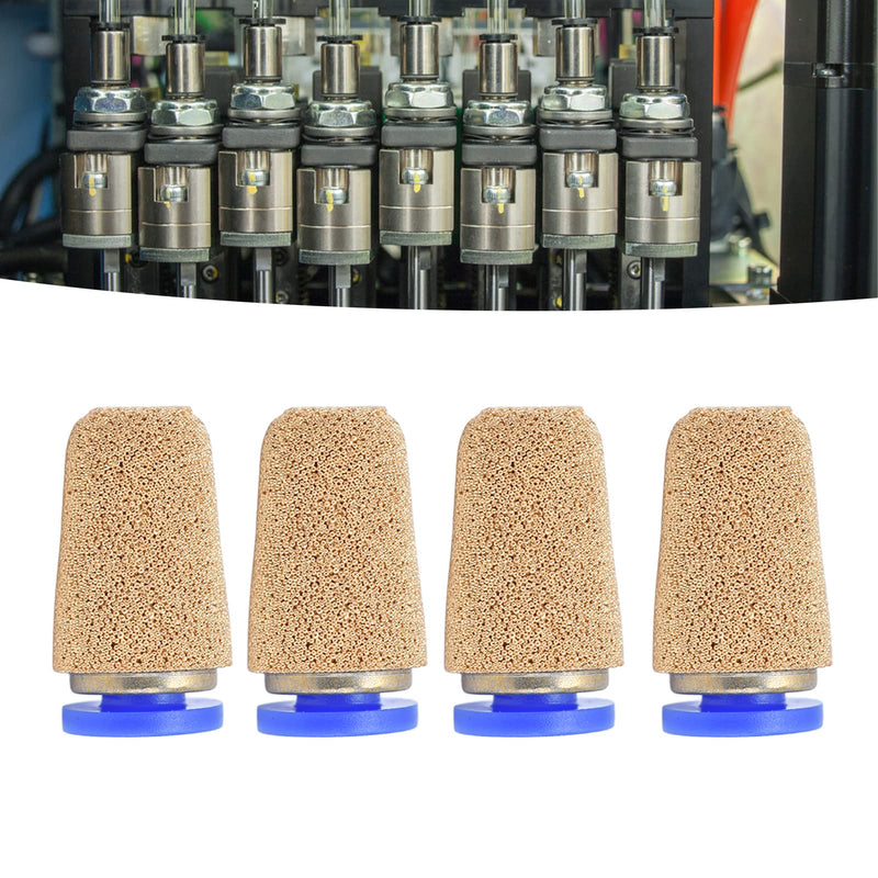 [Australia - AusPower] - 4 pieces PSF-4 pneumatic silencer, noise absorber, copper, pneumatic compressed air silencer for cylinders, solenoid valves, crankcase, transmission, fuel tanks, pneumatic tools 
