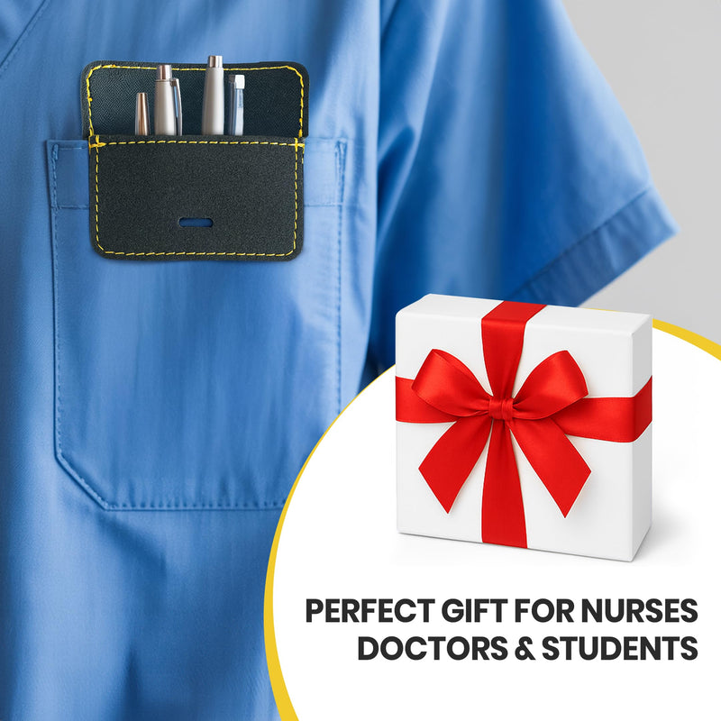 [Australia - AusPower] - Stethoscope Holder Clip for Scrubs with Pocket Protector – Stethoscope Accessories Gift for Nurses, Doctors, EMTs & Students – 2-in-1 Set Gift Ready & Designed to Prevent Scratches 