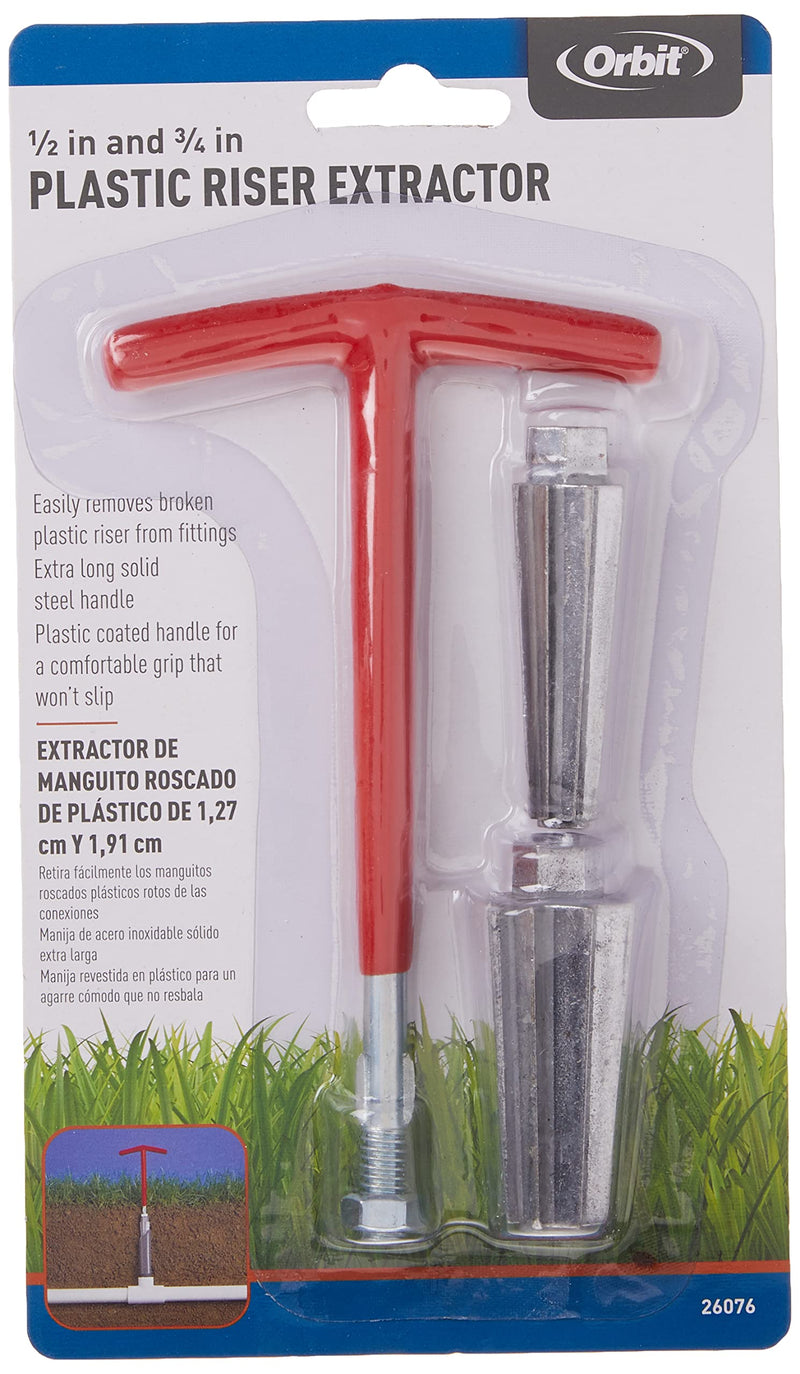 [Australia - AusPower] - Orbit Sprinkler System 1/2-Inch & 3/4-Inch Plastic Pipe Nipple Extractor 26076 