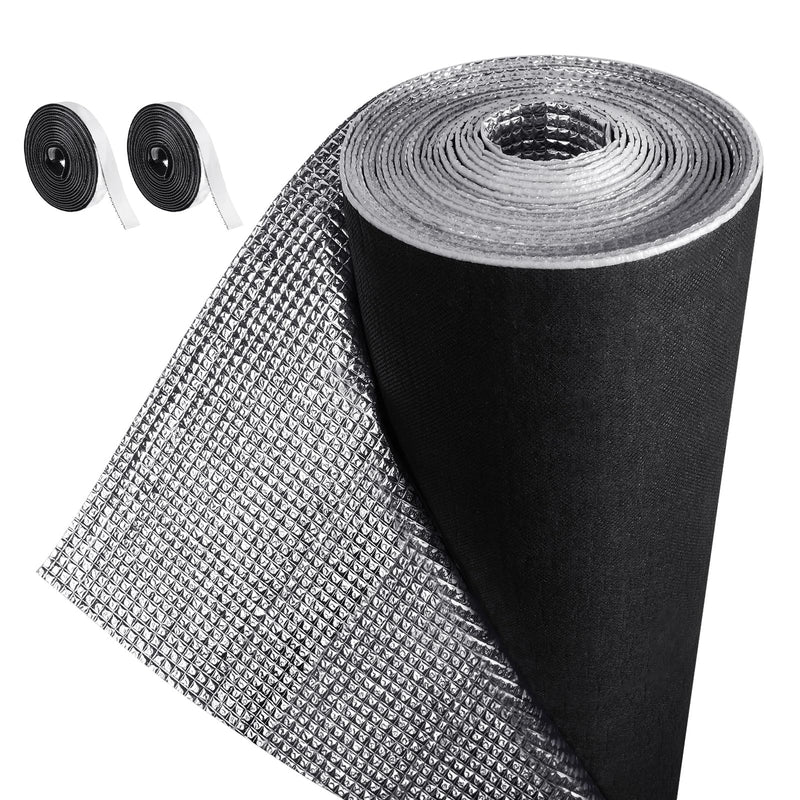 Frienda Rv Window Reflective Insulation Roll 24inchx10ft Double Aluminum Foil Heat Bubble Thermal Window Shade Door Cover Blackout for Garage Roof Travel Camper Skylight Shield