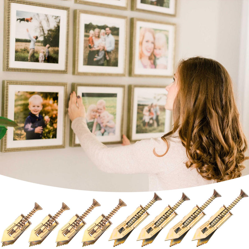 [Australia - AusPower] - PAGOW 80 Pcs Self-Drilling Anchors, Ancors and Screws for Heavy Duty, Metal Screw Anchors Kit, No Drill and Holes in Wall (4 Sizes) 