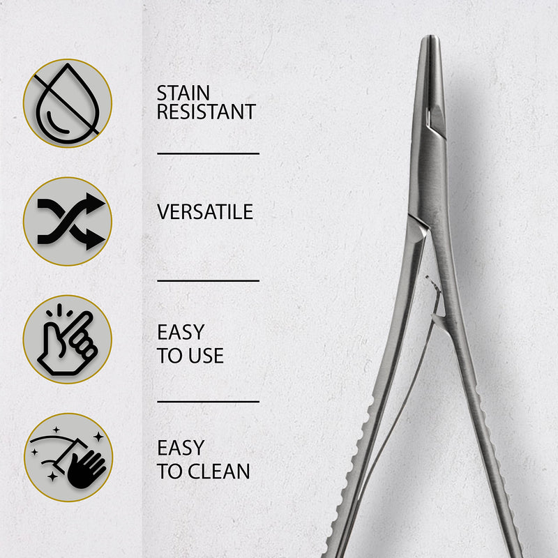 [Australia - AusPower] - SURGICAL ONLINE Mathieu Ligature Elastic Placing Plier 5.5" Needle Holder Driver, Ligature Separator Placer, Elastomeric Orthodontic Instruments 