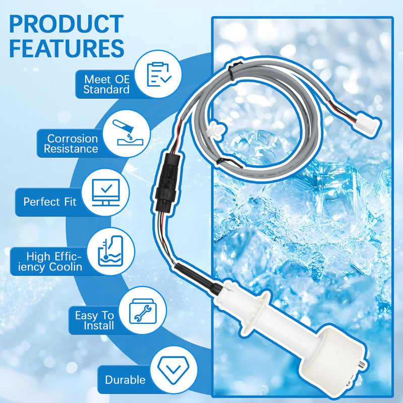 [Australia - AusPower] - 000016053 ice Water Level Sensor Probe kit with Harness,for Manitowoc Ice Maker Parts,Replacement for Manitowoc ice Machines Parts,Compatible with 000007052, 000007724, 000007099 