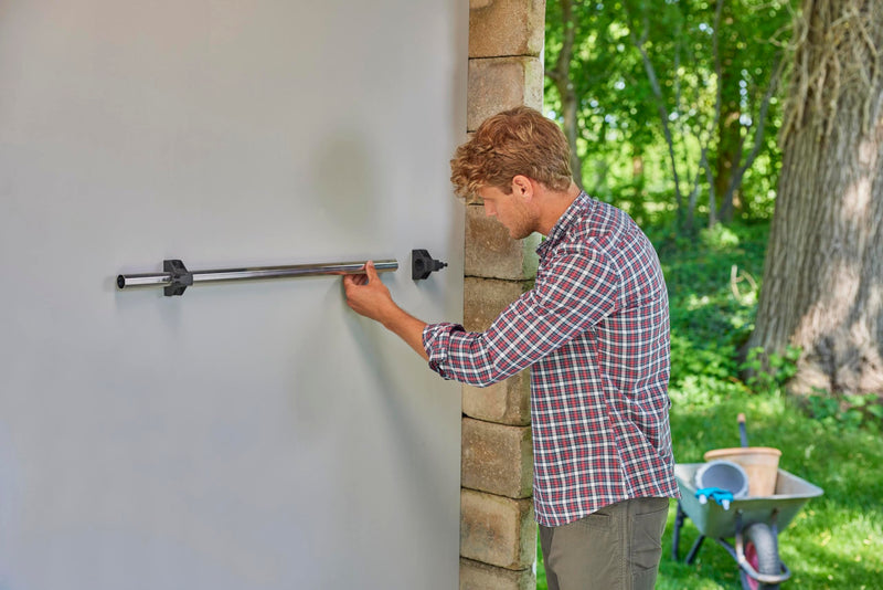 Gardena Device Holder Plus: Wall Mount for Home and Garden Tools, 78 cm Width, 60 kg Maximum Weight, Space-Saving, Flexibly Expandable, Individually Adjustable (3509-20)