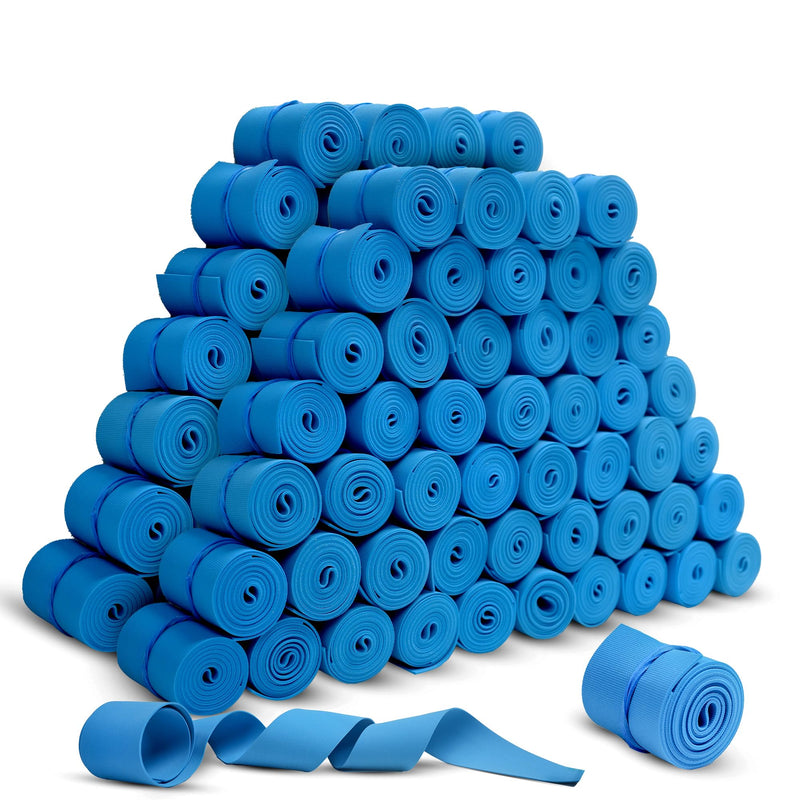 [Australia - AusPower] - REDIBLUE Disposable Tourniquet [Pack of 100] - Latex Free, Tear Resistant, Single Use Tourniquets for First Aid, Medical, Clinic, Compact and Portable - 1" x 18" 