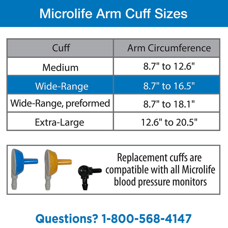 [Australia - AusPower] - Microlife Replacement Blood Pressure Cuff (Standard Size (8.7-16.5 inch)) Standard Size (8.7 - 16.5 Inch) 