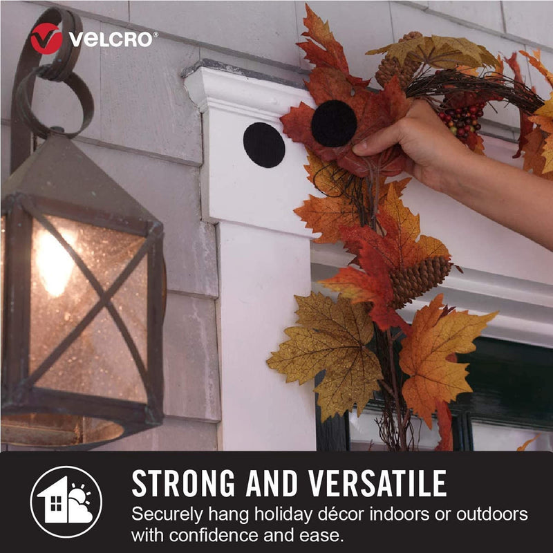 [Australia - AusPower] - VELCRO Brand Heavy Duty Tape with Adhesive - Cut Strips to Length - Holds 10 lbs, Black - Industrial Strength Roll, Wide 10Ft x 2In - Strong Hold for Indoor or Outdoor Use 