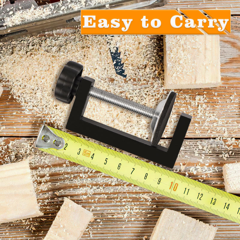 [Australia - AusPower] - 3 Inch C Clamp for Woodworking, Heavy Duty Steel C Clamps, Small C Clamps for Desktop Workpiece Fixing (4 Pcs) 
