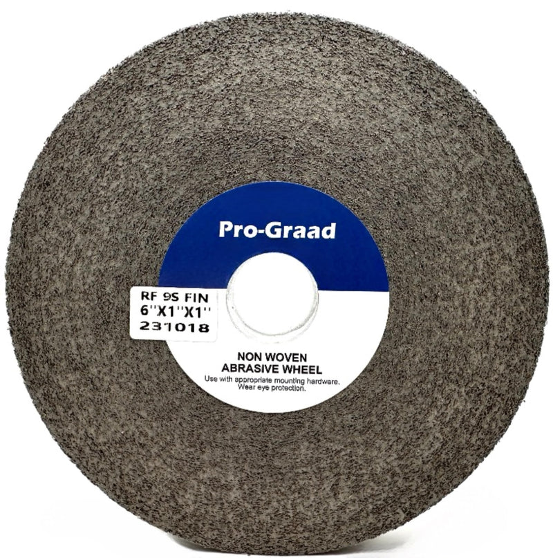 [Australia - AusPower] - 1 Pack 6” x 1” x 1” 9S Fine RF Long Life Convolute Deburring, Finishing & Polishing Wheel, Includes Arbor Adapter for use on 3/4 5/8 1/2 inch Shaft Sizes, Pack of 1 6" x 1" x 1" 9S Fine 1.0 
