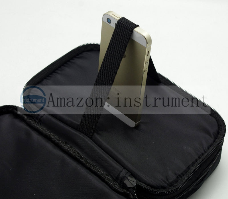 [Australia - AusPower] - TH19 Double Layered Padded Carrying Zipper Soft Case with Wrist Strap Use for Multimeter Meter 